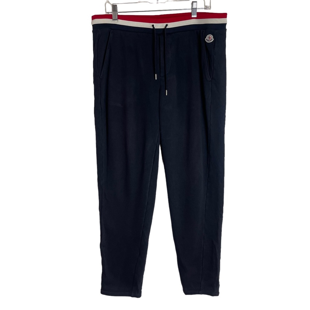 MONTCLER Men’s Blue Sweatpants Size XL Pantalone Joggers Sporty Streetwear